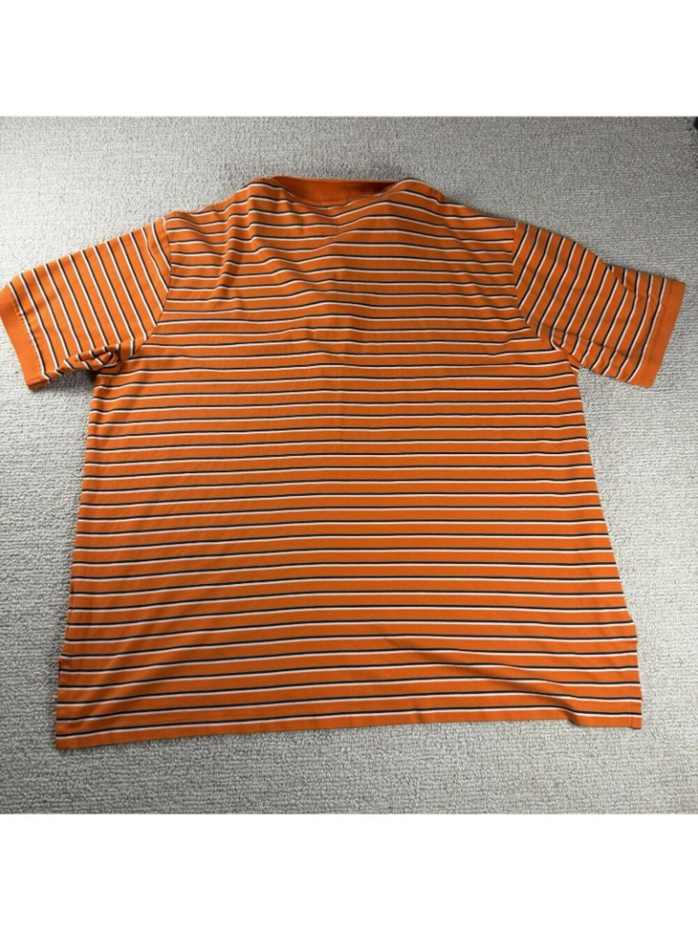 Polo Ralph Lauren Pima Striped Short Sleeve Polo Shirt Orange Men’s Size 88 - Picture 5 of 6